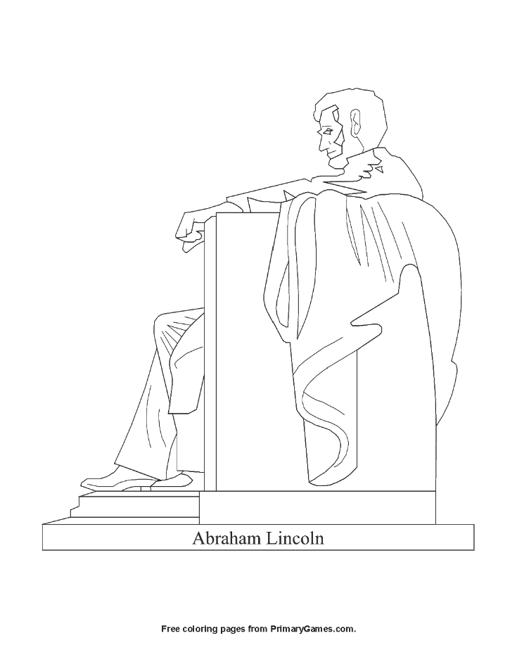 Abraham lincoln memorial coloring page â free printable pdf from