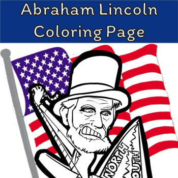 President abraham lincoln coloring page by creedley studios tpt