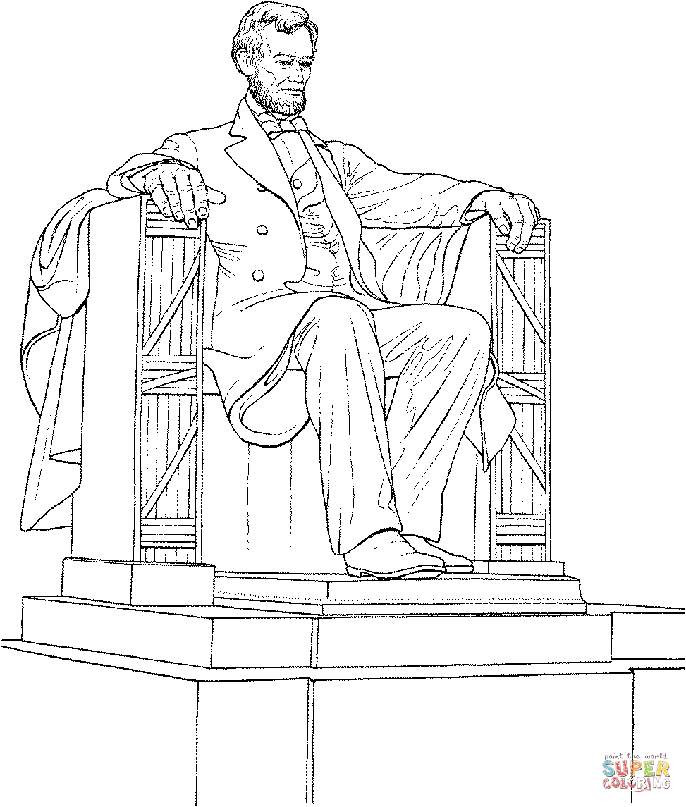 The lincoln memorial coloring page free printable coloring pages