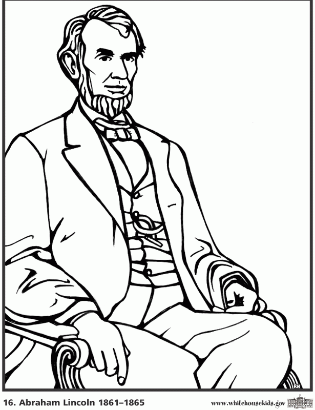 Abe lincoln coloring pages