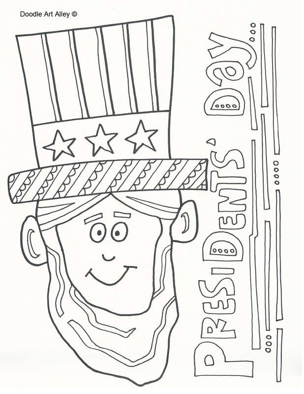 Presidents day coloring pages