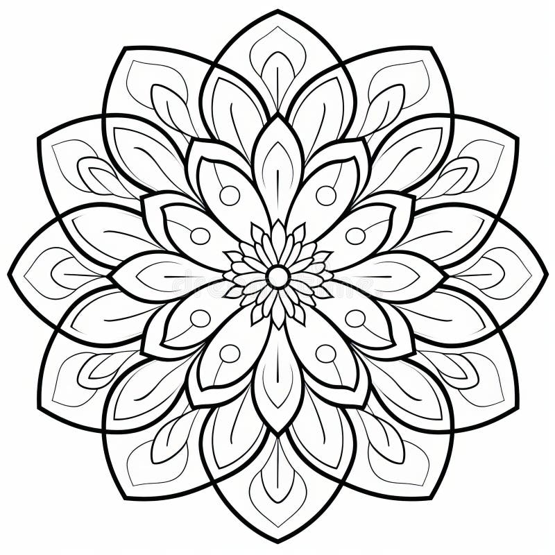 Simple adult coloring pages stock illustrations â simple adult coloring pages stock illustrations vectors clipart