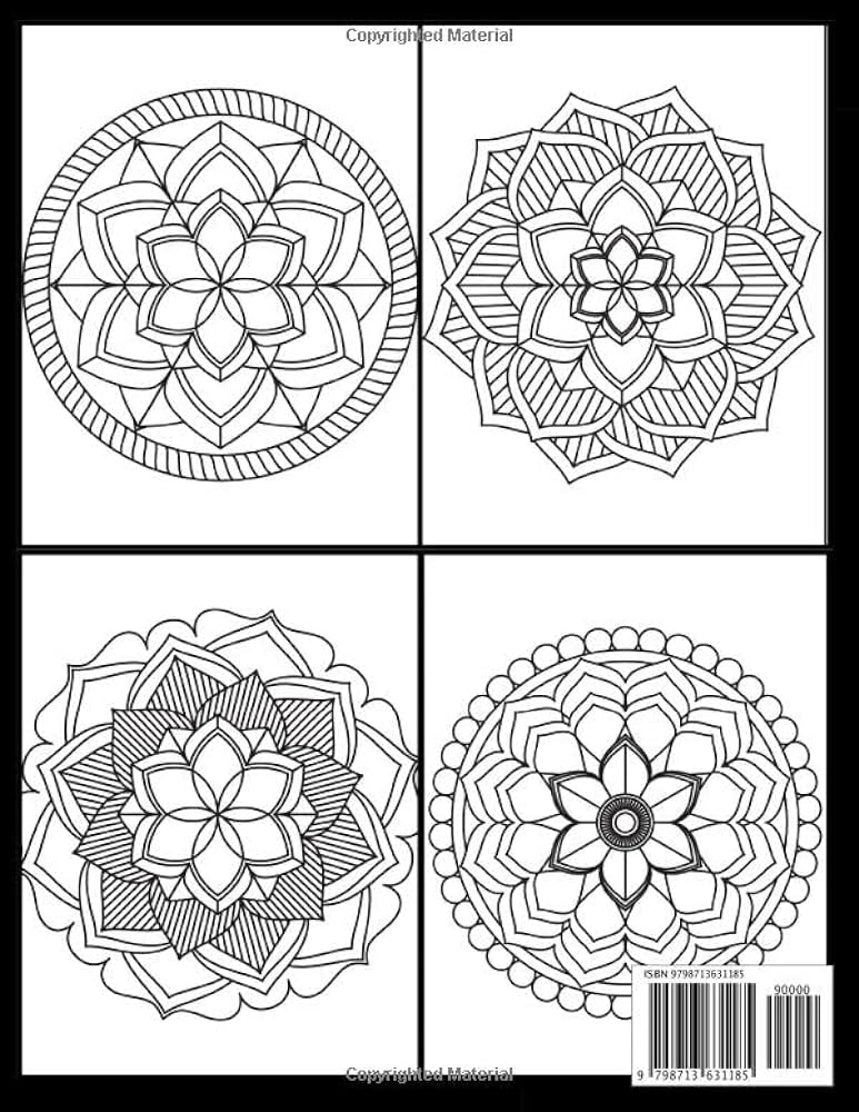 Easy mandala adults loring book an adult louring book with fun simple and relaxing loring pages easy louring books press bridget loring books