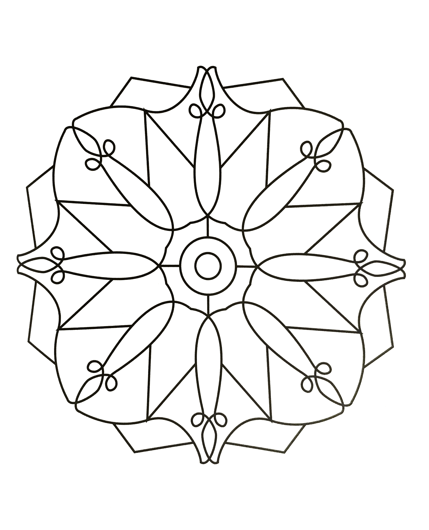 Simple and elegant mandala