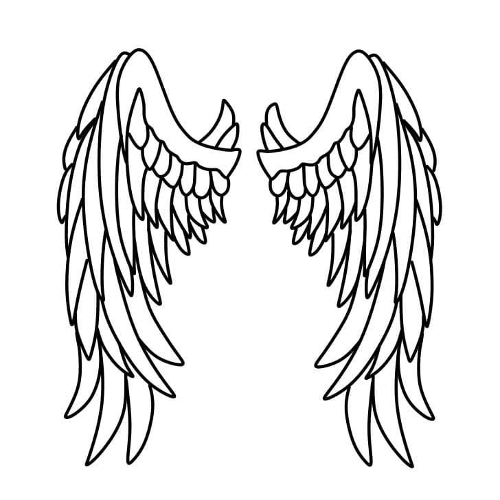 Angel wings drawing tutorial