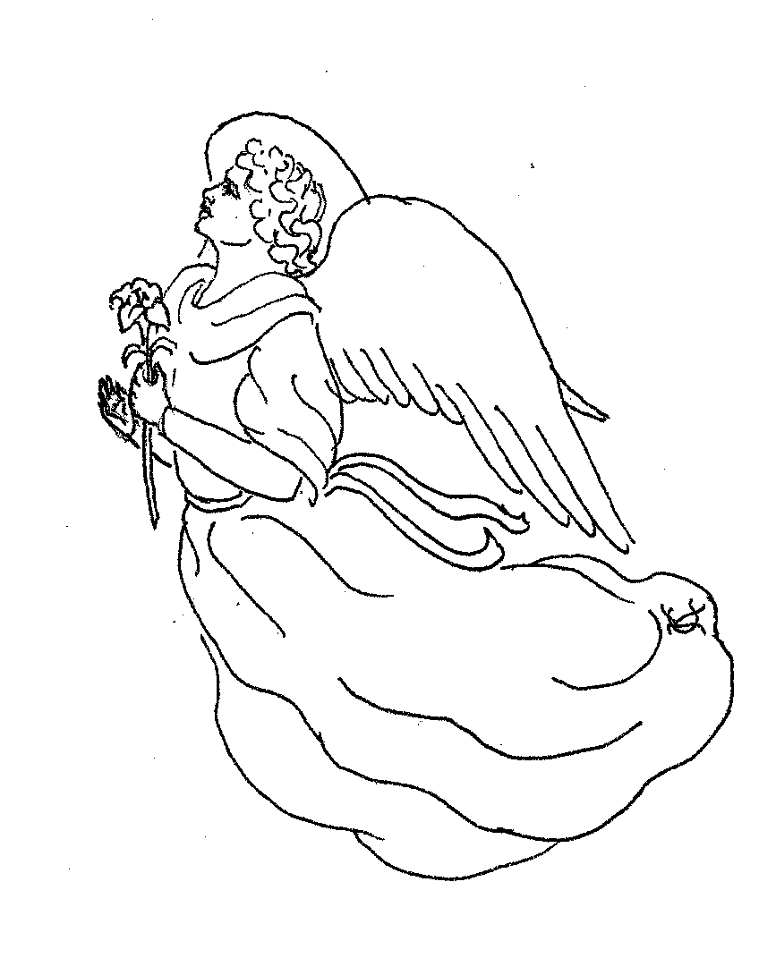 Free printable angel coloring pages for kids