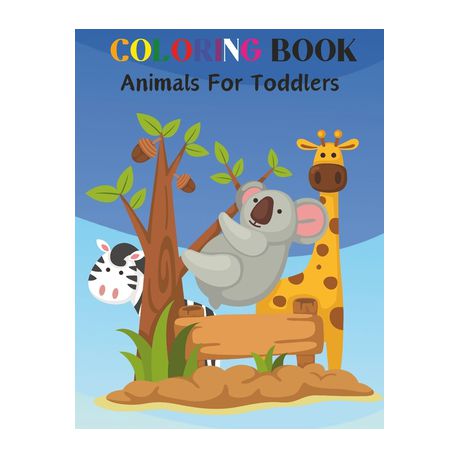 Coloring boook animals for toddlers easy and simple animal coloring pages for kids ages