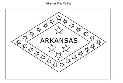 Arkansas outline map