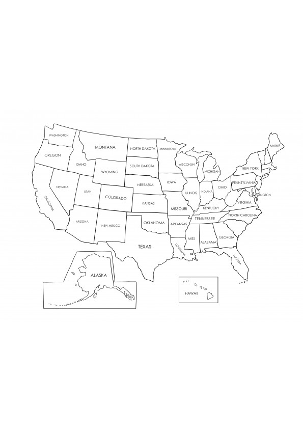 Country maps coloring pages