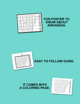 Arkansas map collaboration poster by elvia montemayor