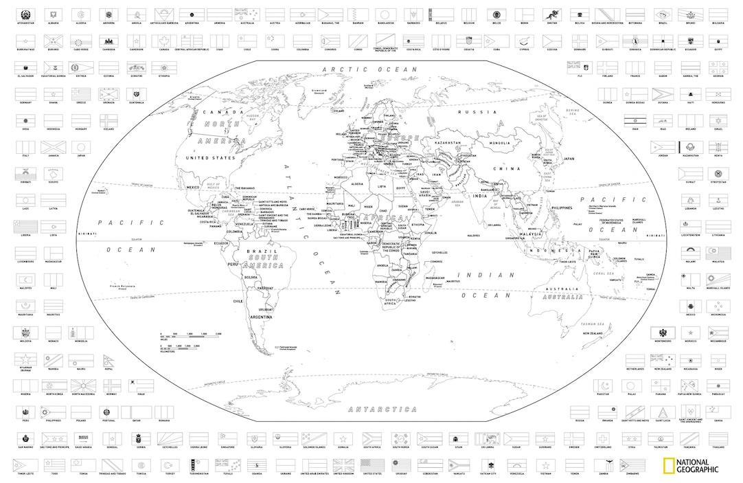 Download and color a free world or united states map with flags