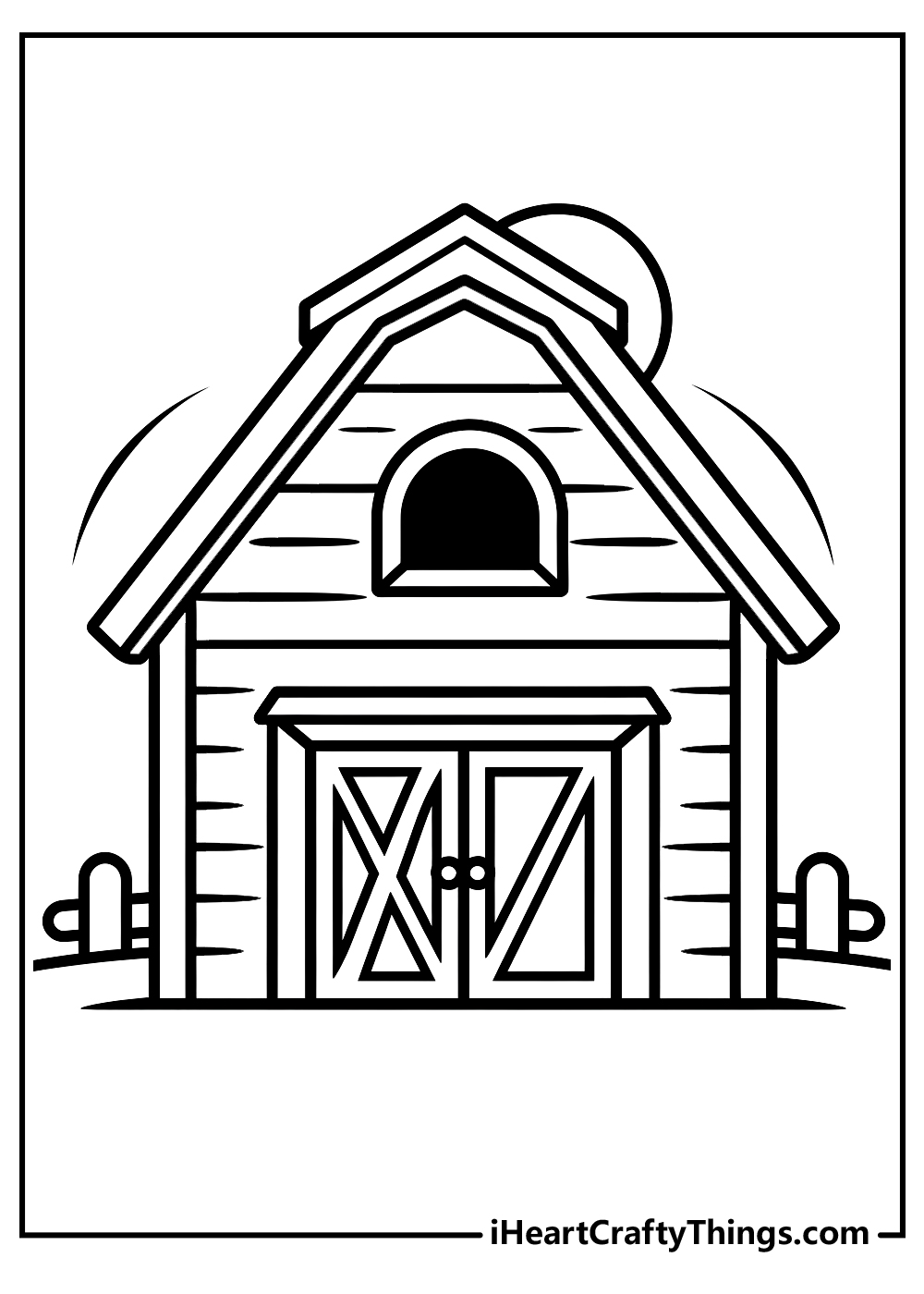 Barn coloring pages free printables