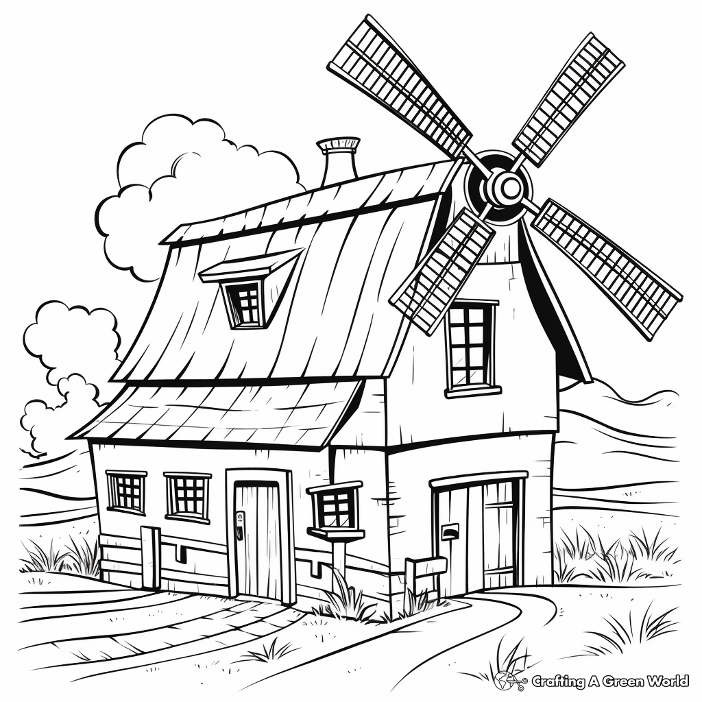 Barn coloring pages