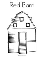 Barn coloring page