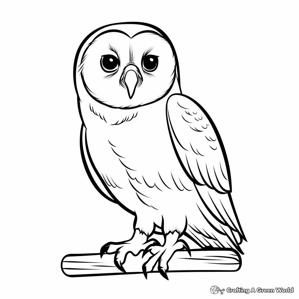 Barn owl coloring pages