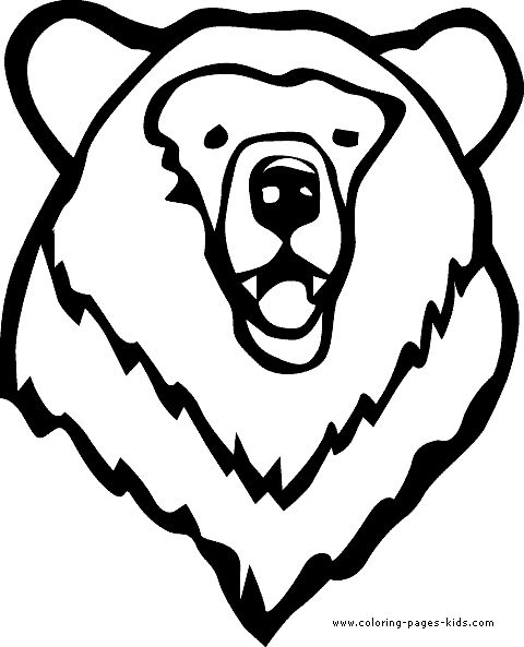 Bears coloring page for toddlers