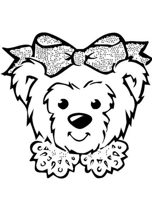 Bear face coloring page for kids animal coloring pages coloring pages bear coloring pages