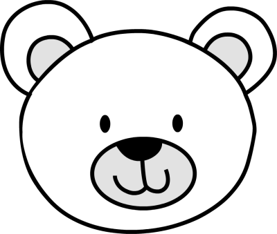 Bear face clip art