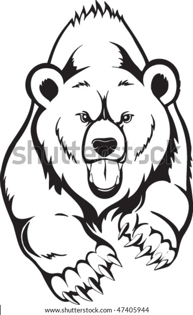 Brown bear grizzly vector stock vector royalty free