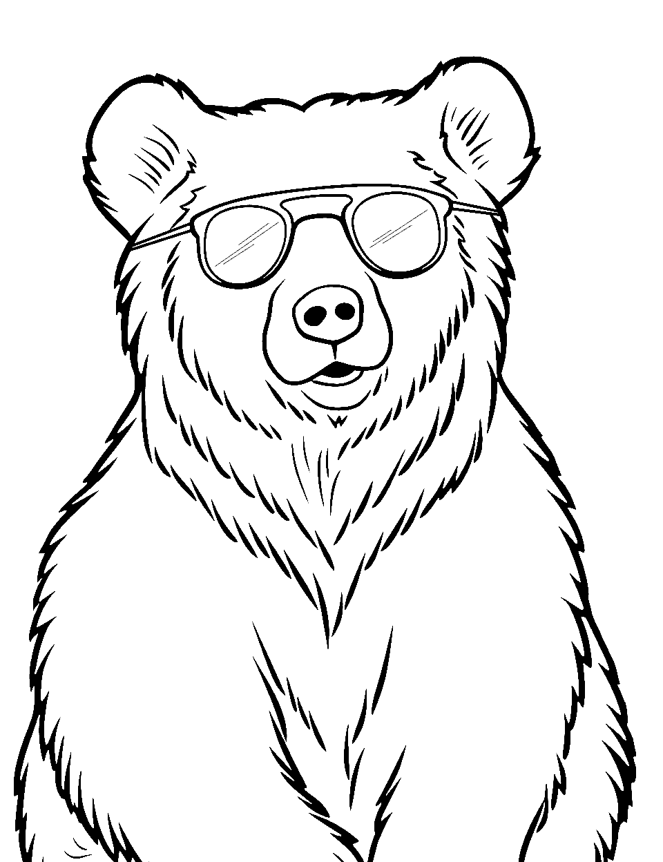 Bear coloring pages free printable sheets