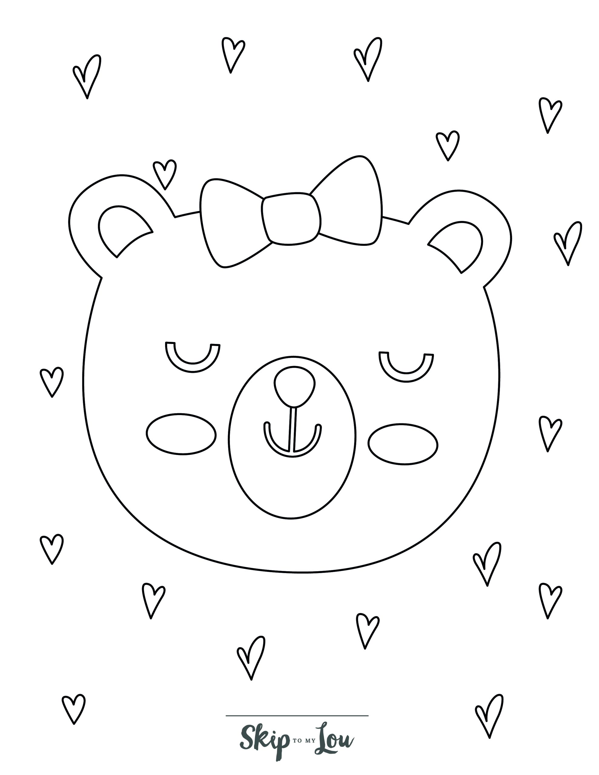 Bear coloring pages