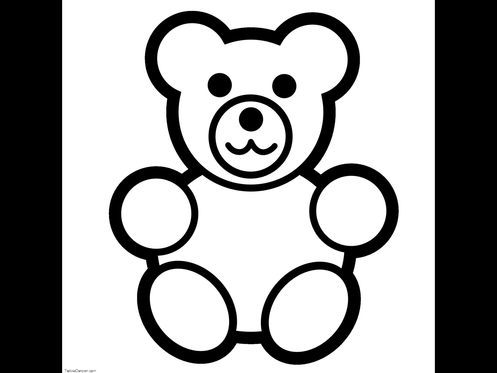 Teddy bear colouring pages