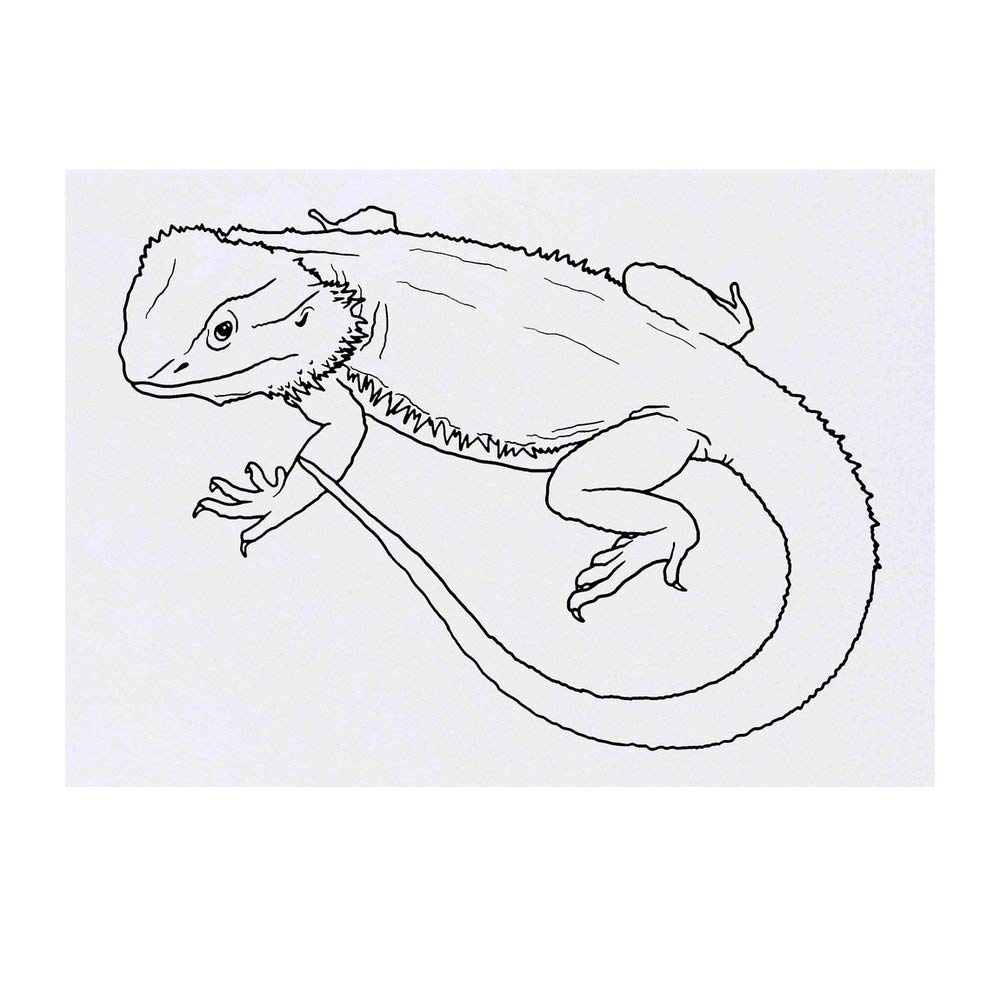 Large bearded dragon temporary tattoo to beauty personal care