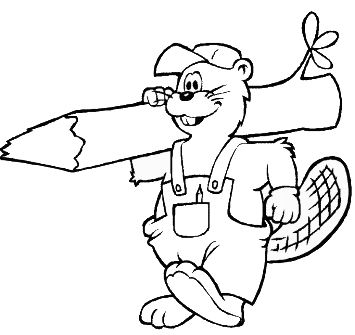 Beaver coloring pages