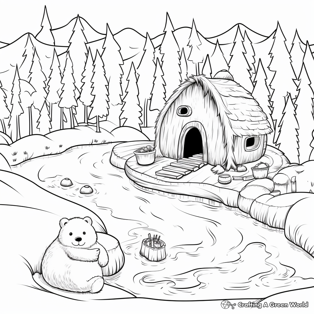 Beaver coloring pages