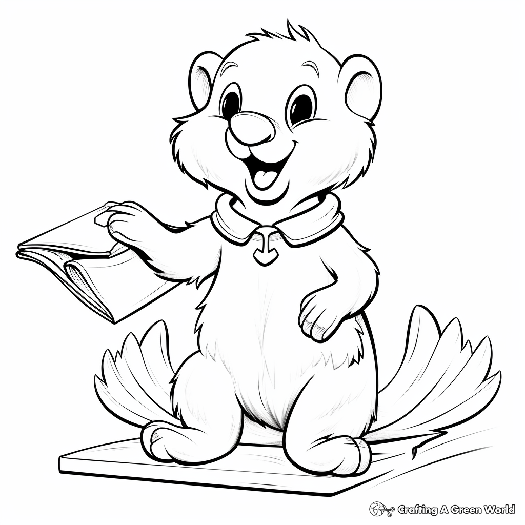 Beaver coloring pages