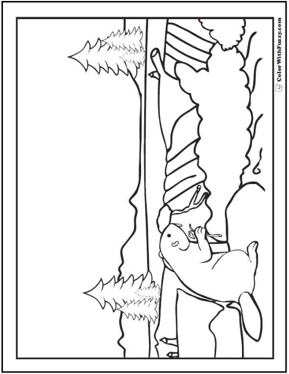 Beaver coloring pages beaver dams and habitat