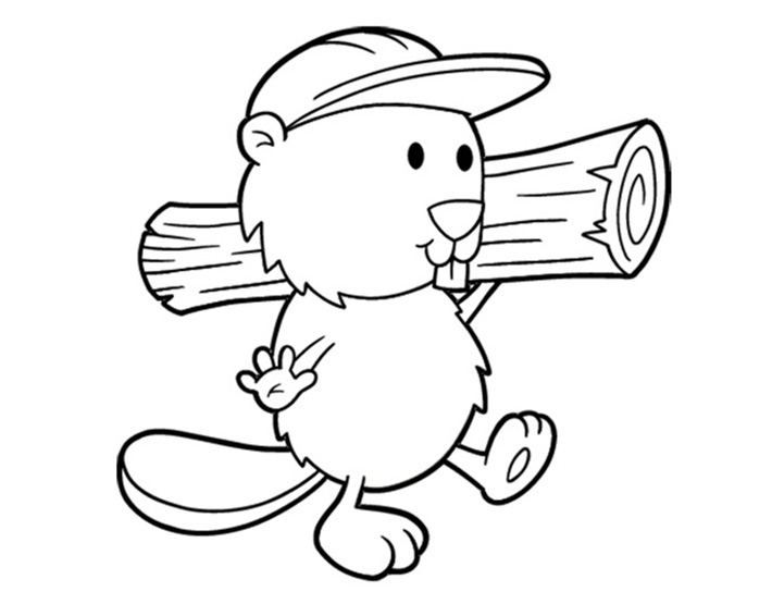 Beaver coloring pages