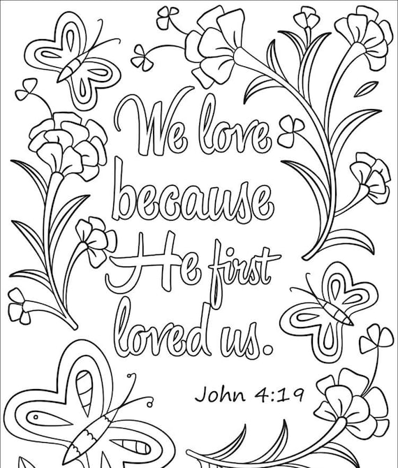 Bible verse coloring page printable digital download bible coloring pages christian kids activity find inner peace