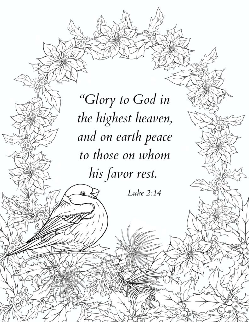 Free printable bible verse coloring pages