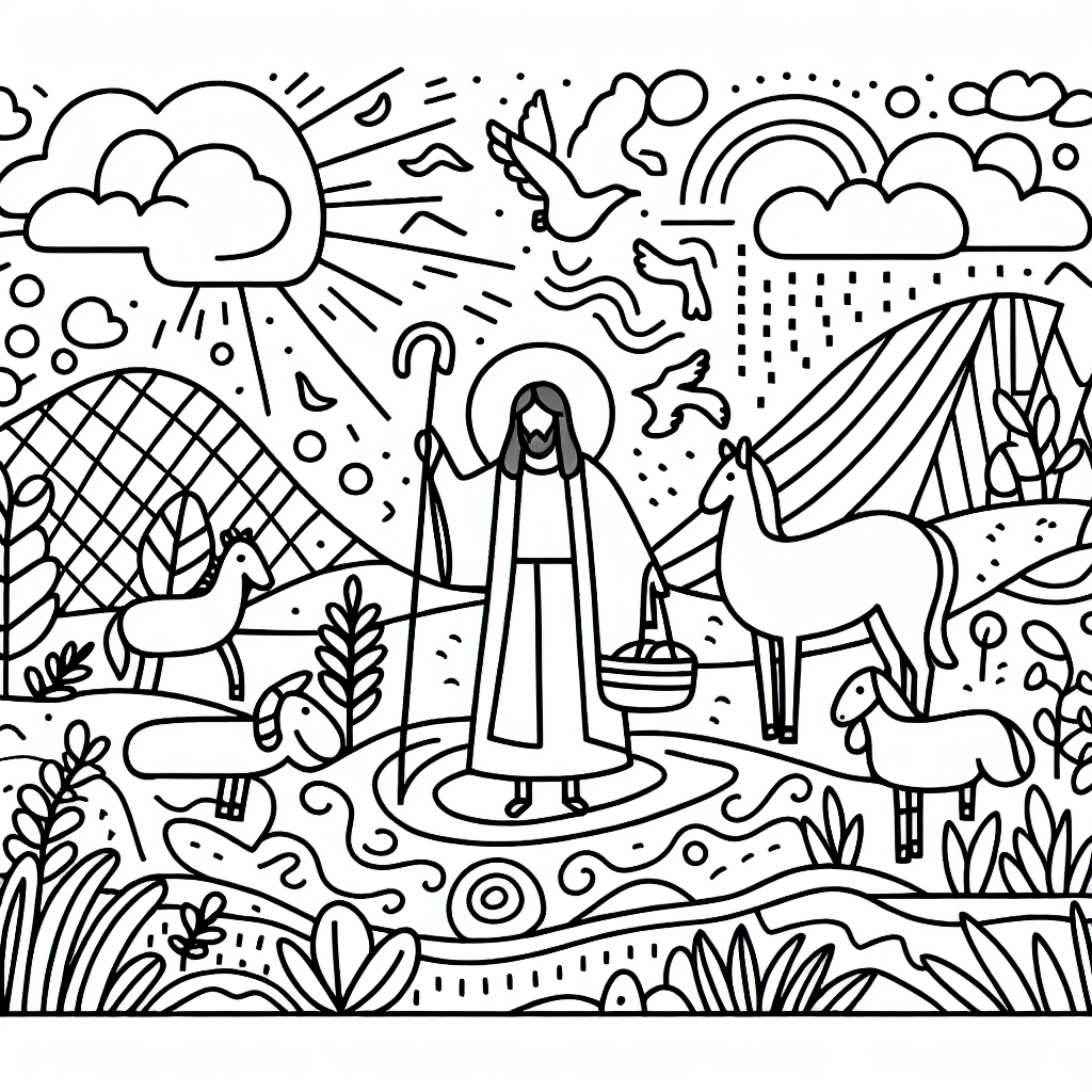 Bible coloring pages â custom paint by numbers