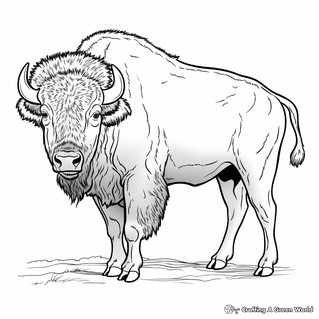 Bison coloring pages