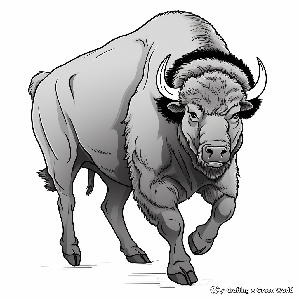 Buffalo coloring pages