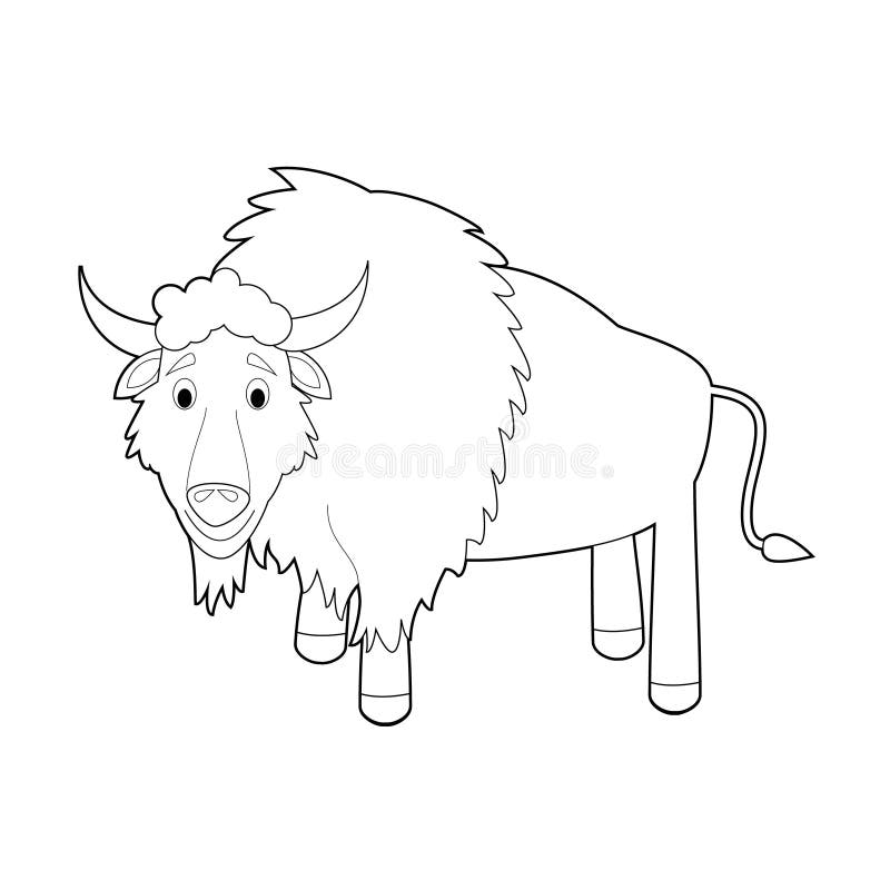 Coloring buffalo stock illustrations â coloring buffalo stock illustrations vectors clipart