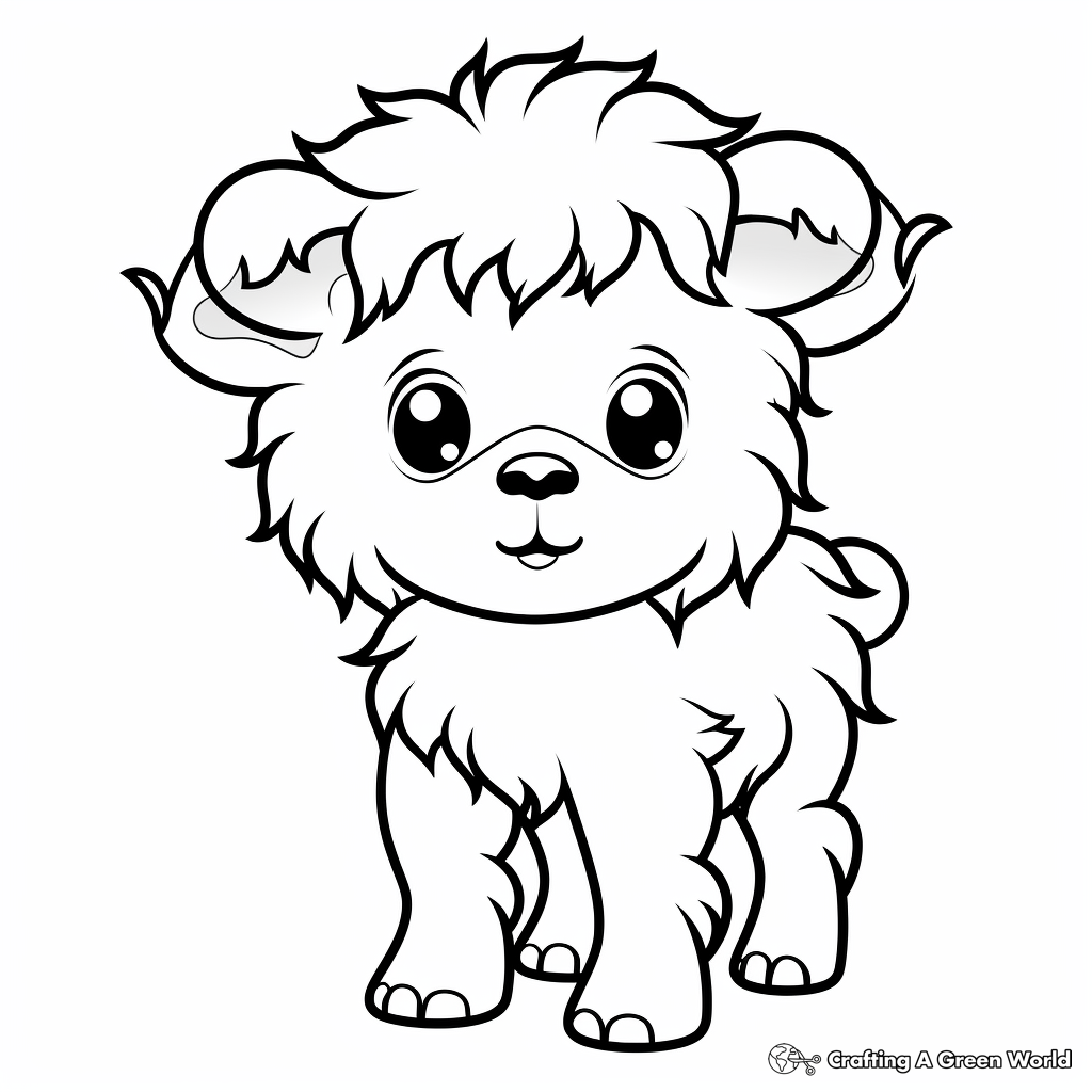 Bison coloring pages