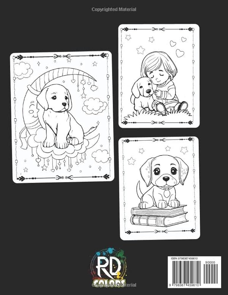 Labrador coloring book for kids labrador retriever coloring pages for girls and boys big and easy labrador dog illustrations ready to color colors rd books