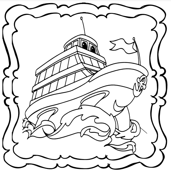 Ship coloring book a simple and enjoyable childrens boat coloring book made by teachers