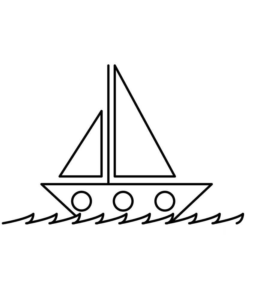 Free printable boat coloring pages for kids