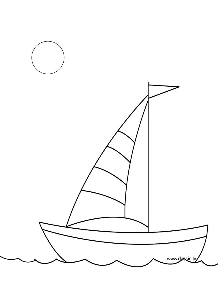 Coloring boat