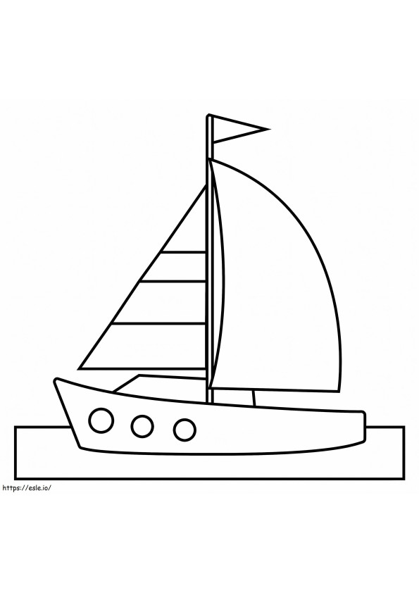 Sailboats coloring pages