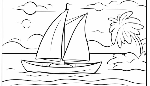 Page boat coloring book pages images