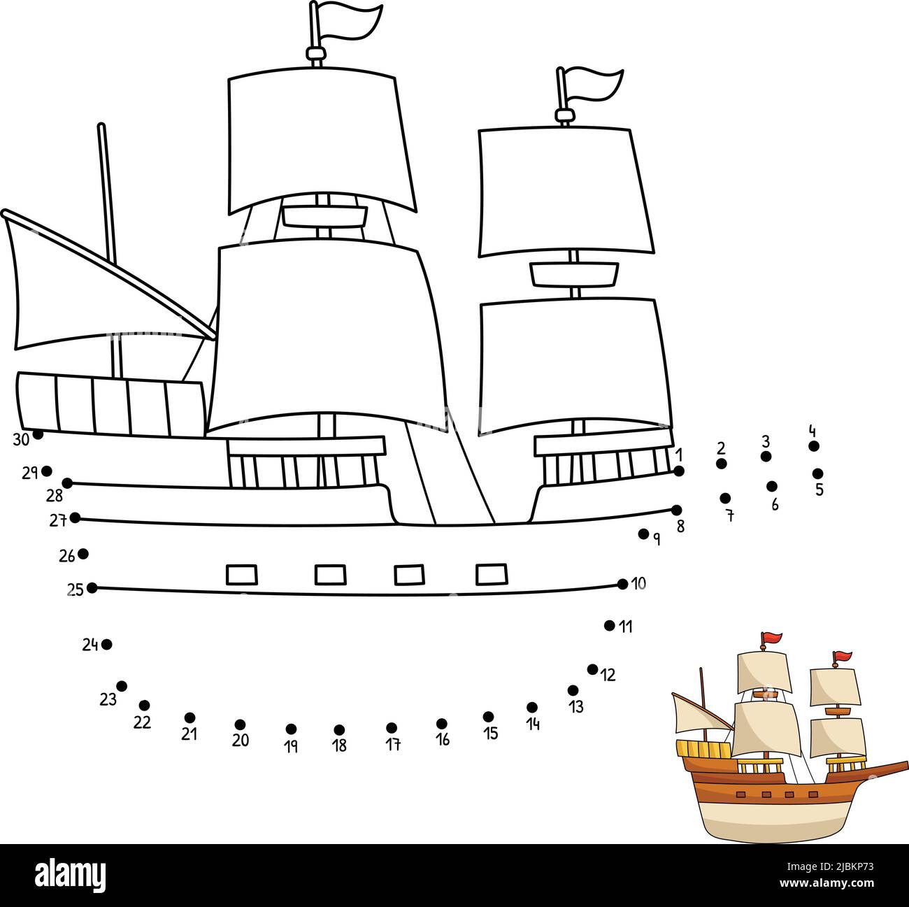 Colouring book boat hi