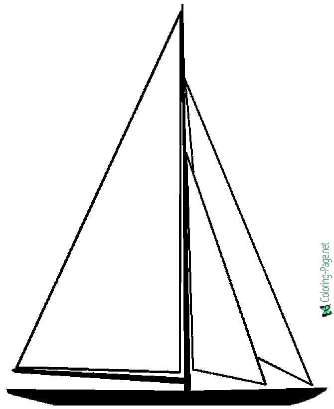 Boat coloring pages