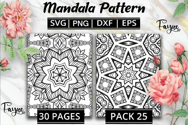 Boho coloring pages design bundles