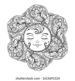 Boho coloring pages royalty