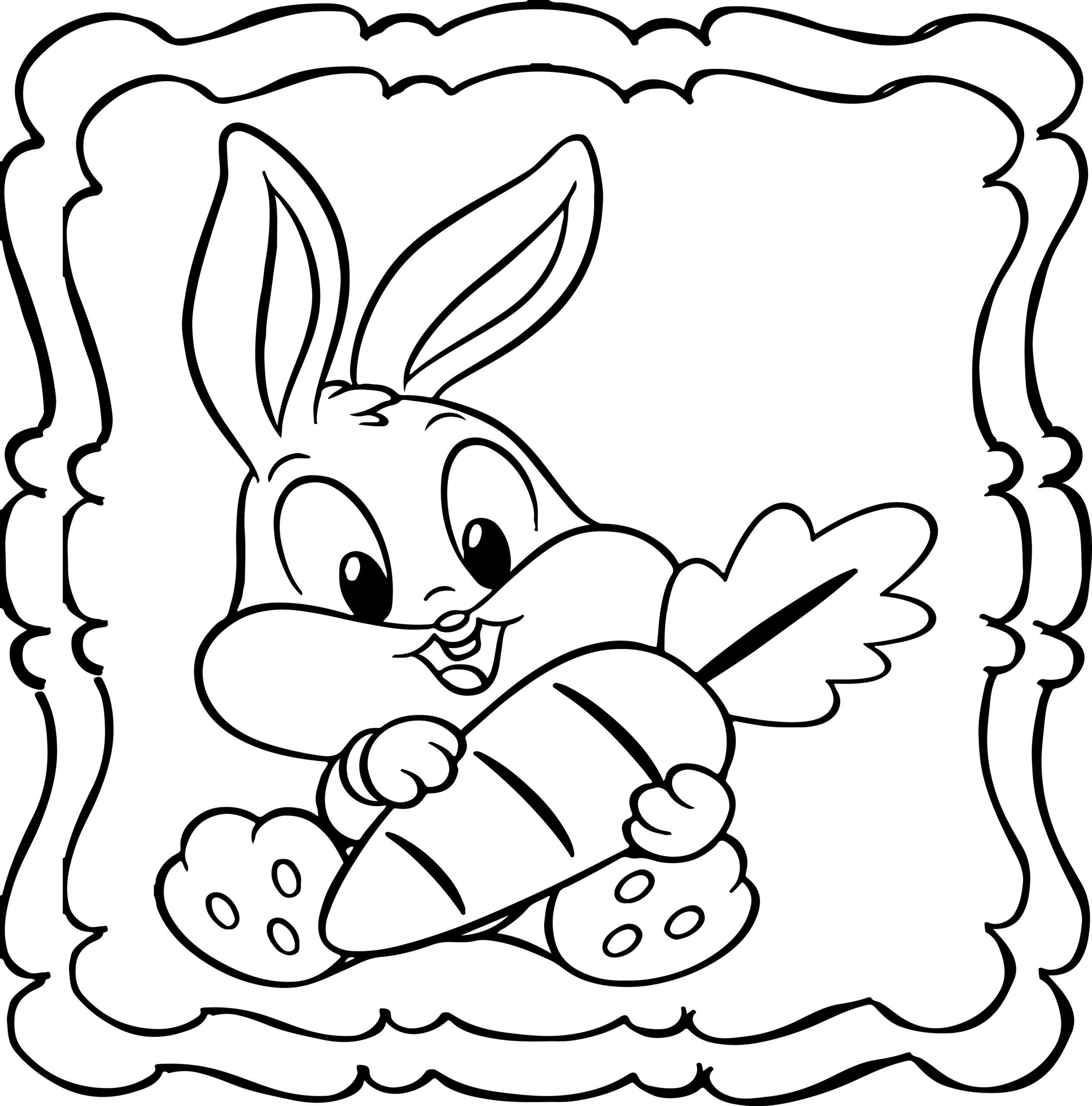 Easter bunny coloring book easy and fun bunny colouring book for kids made by teachers